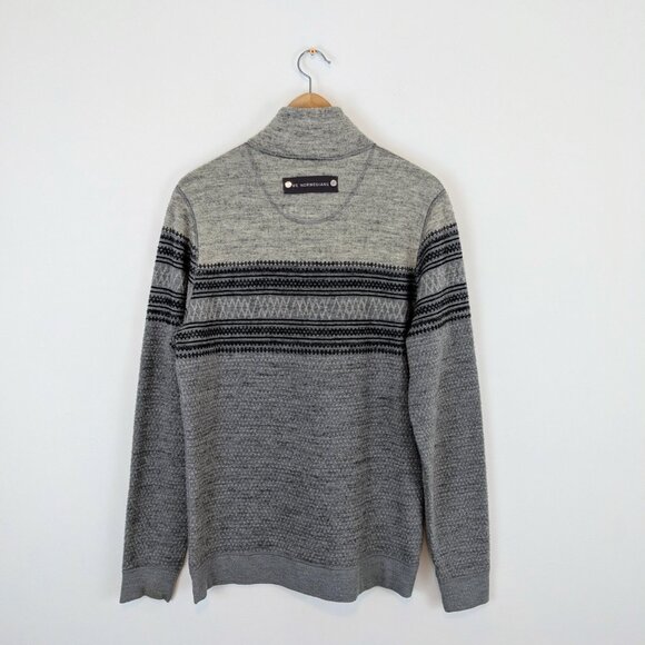 We Norwegians  Mens 100% Merino Wool 1/4 quarter zip sweater - Picture 4 of 10